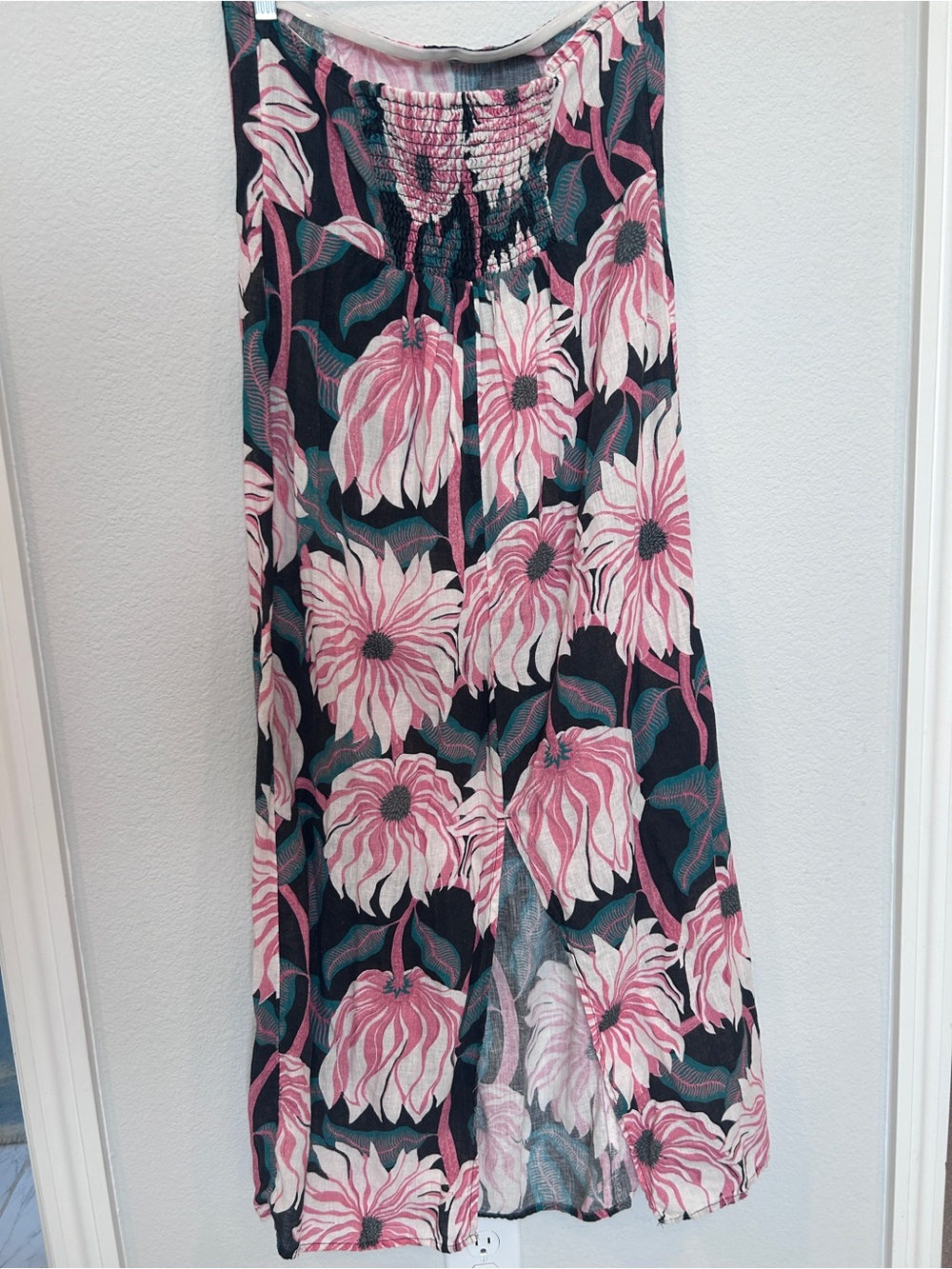 Anthropologie Grace Gillespie strapless linen midi dress - Picture 4 of 5